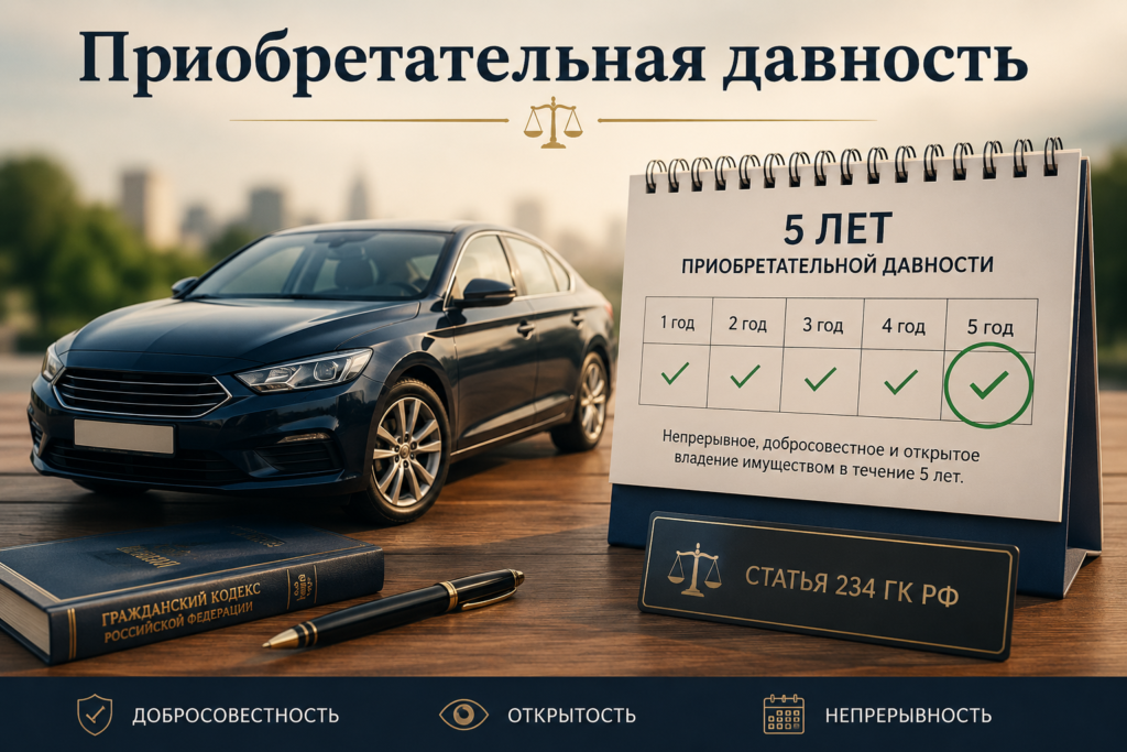 Приобретательная давность на автомобиль