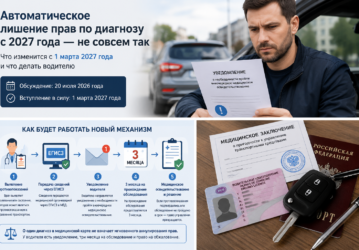 Автоматическое лишение прав по диагнозу с 2027 года — правда или миф? Что изменится с 1 марта 2027 года
