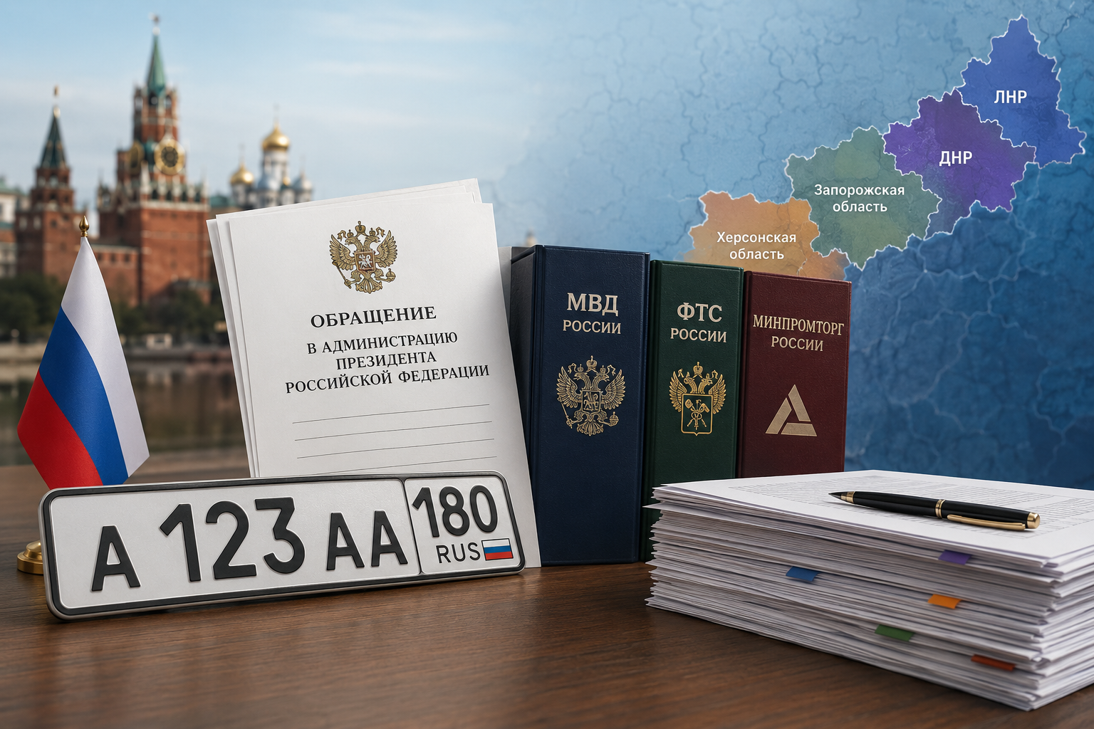 Перерегистрация транспорта в новых регионах РФ: анализ обращения в Аппарат Президента и официальных ответов федеральных ведомств