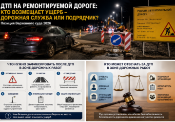 ДТП на ремонтируемой дороге: с кого взыскивать ущерб — с дорожной службы или подрядчика?