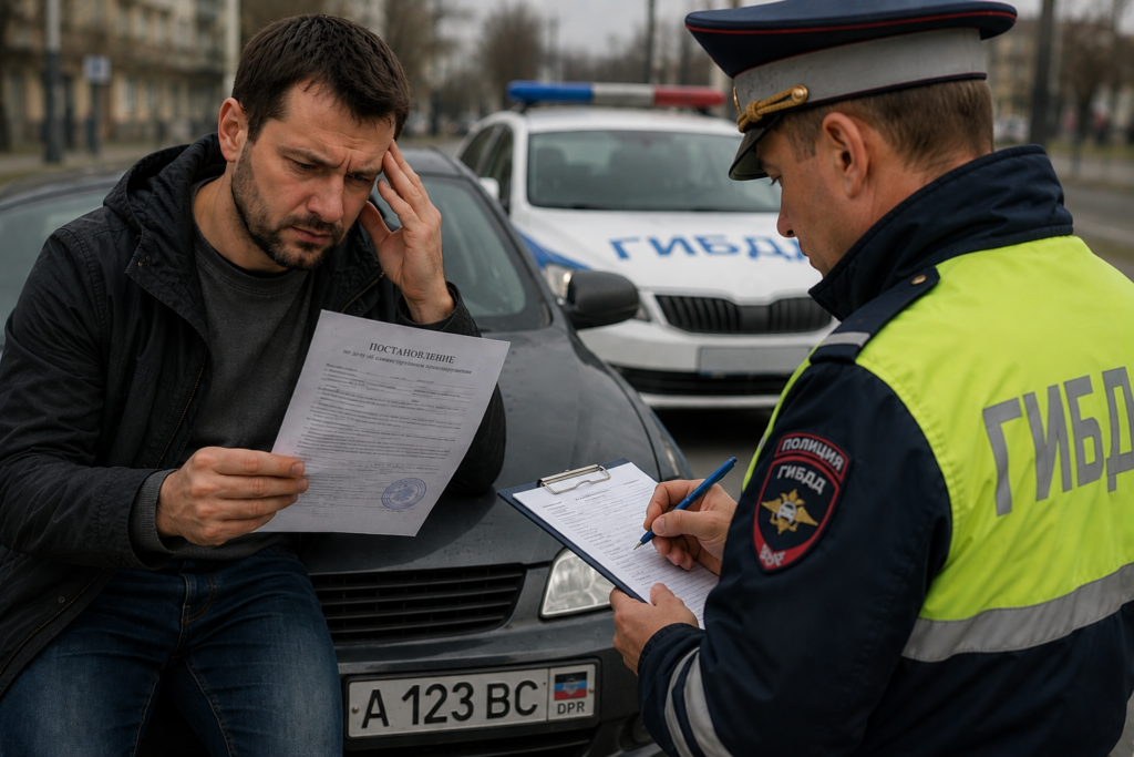 Штраф за Украинские и ЛДНР номера