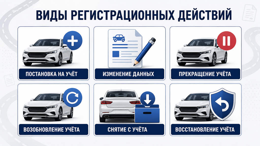 Регистрационные действия с автомобилем