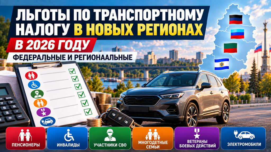 Льготы по транспортному налогу в новых регионах
