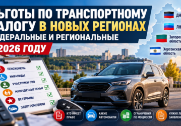 Льготы по транспортному налогу в новых регионах в 2026 году: федеральные и региональные