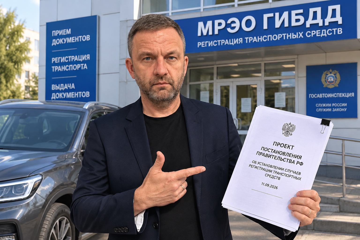 Проект постановления о перерегистрации транспорта в новых регионах от 11 сентября 2026 года: подробный разбор